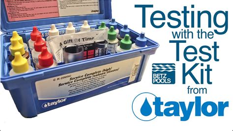 taylor laundry test kits pdf